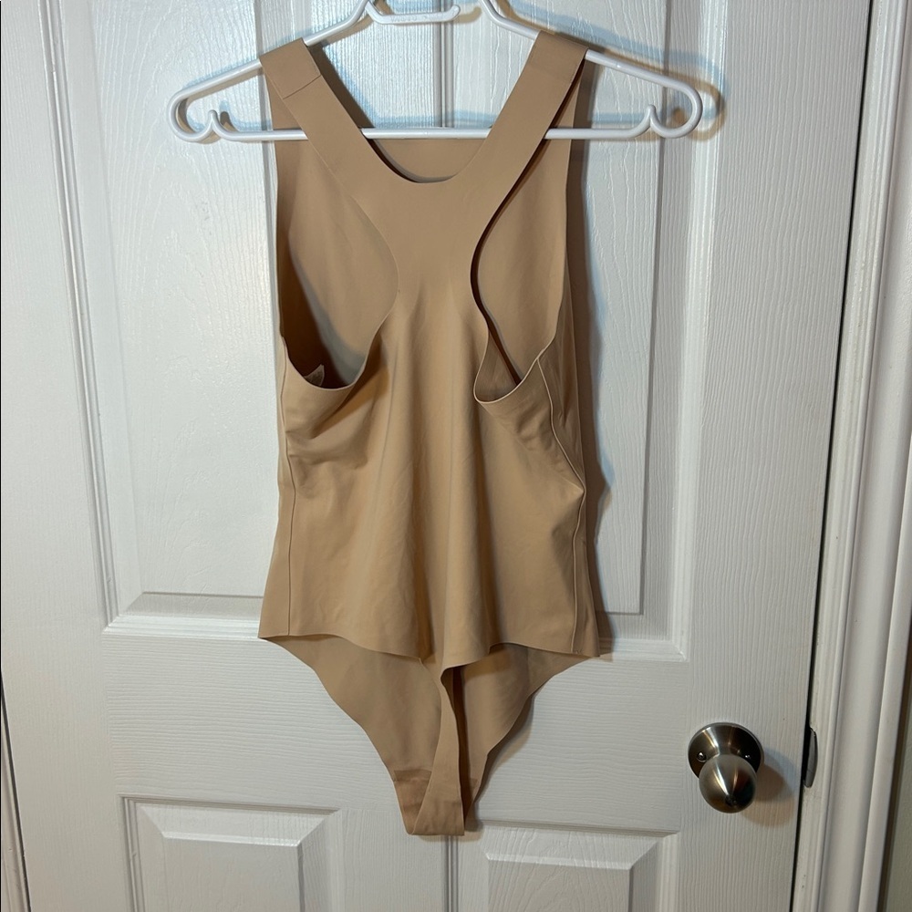Aerie Smoothez racerback high neck nude thing bodysuit size large - Picture 5 of 7